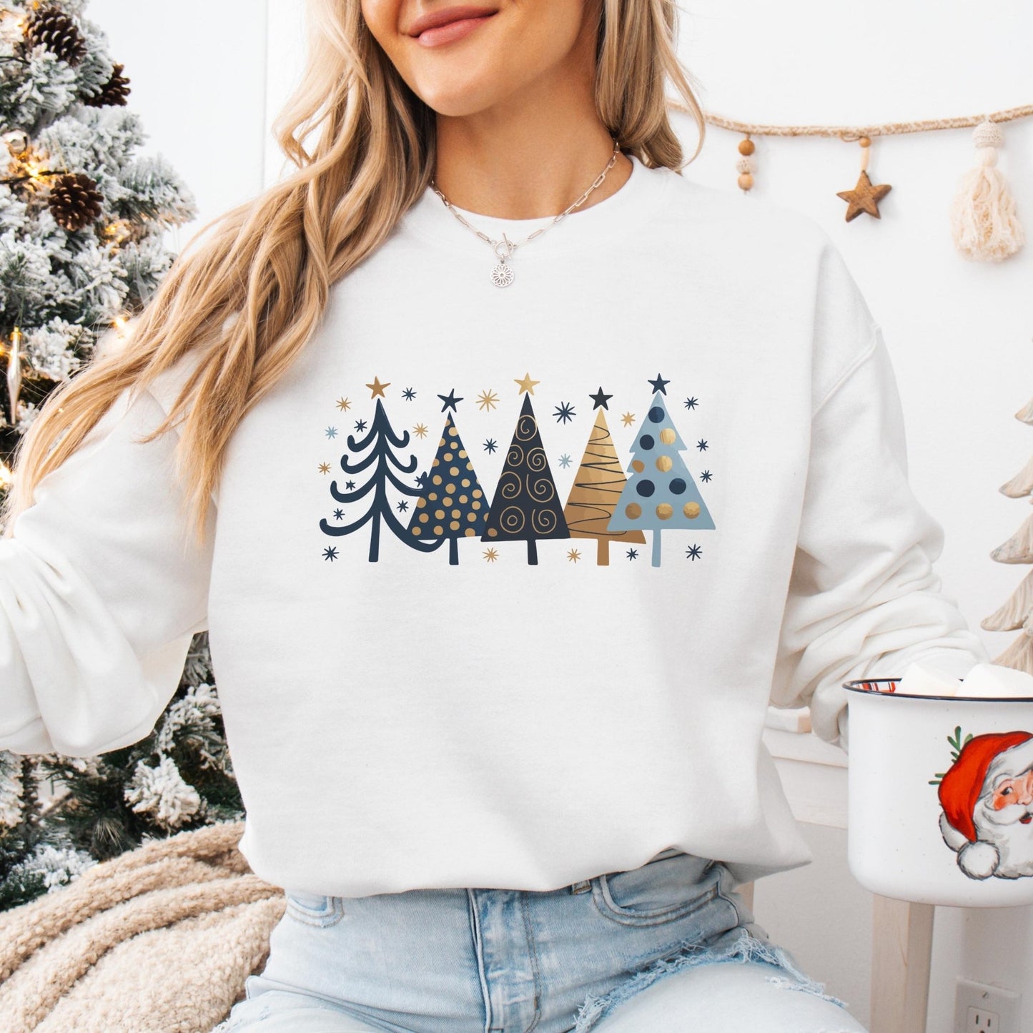 Matching Weihnachtspullover für die Familie Personalisiert