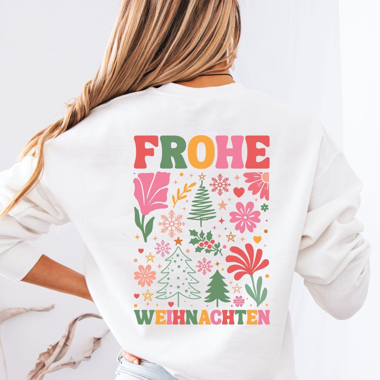Familien Set Weihnachtspullover mit Personalisierung