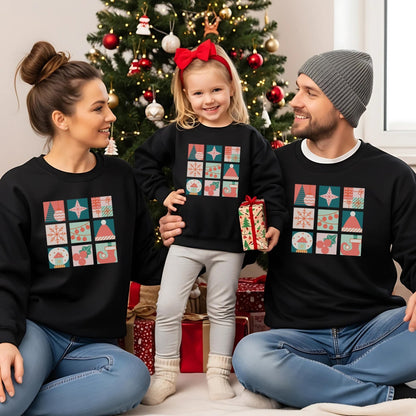 Weihnachtspullover für die Familie, Weihnachtsoutfits für Geschwister, Mama, Papa, Mini, Baby Weihnachten Partnerlook und Familienoutfit