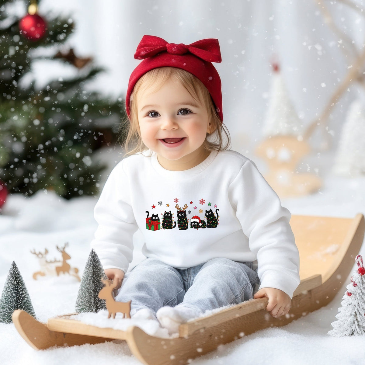 Weihnachtspullover mit Katzen Motiv für Katzenliebhaber - Mamas & Minis
