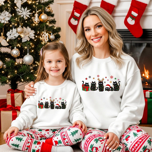 Weihnachtspullover mit Katzen Motiv für Katzenliebhaber - Mamas & Minis