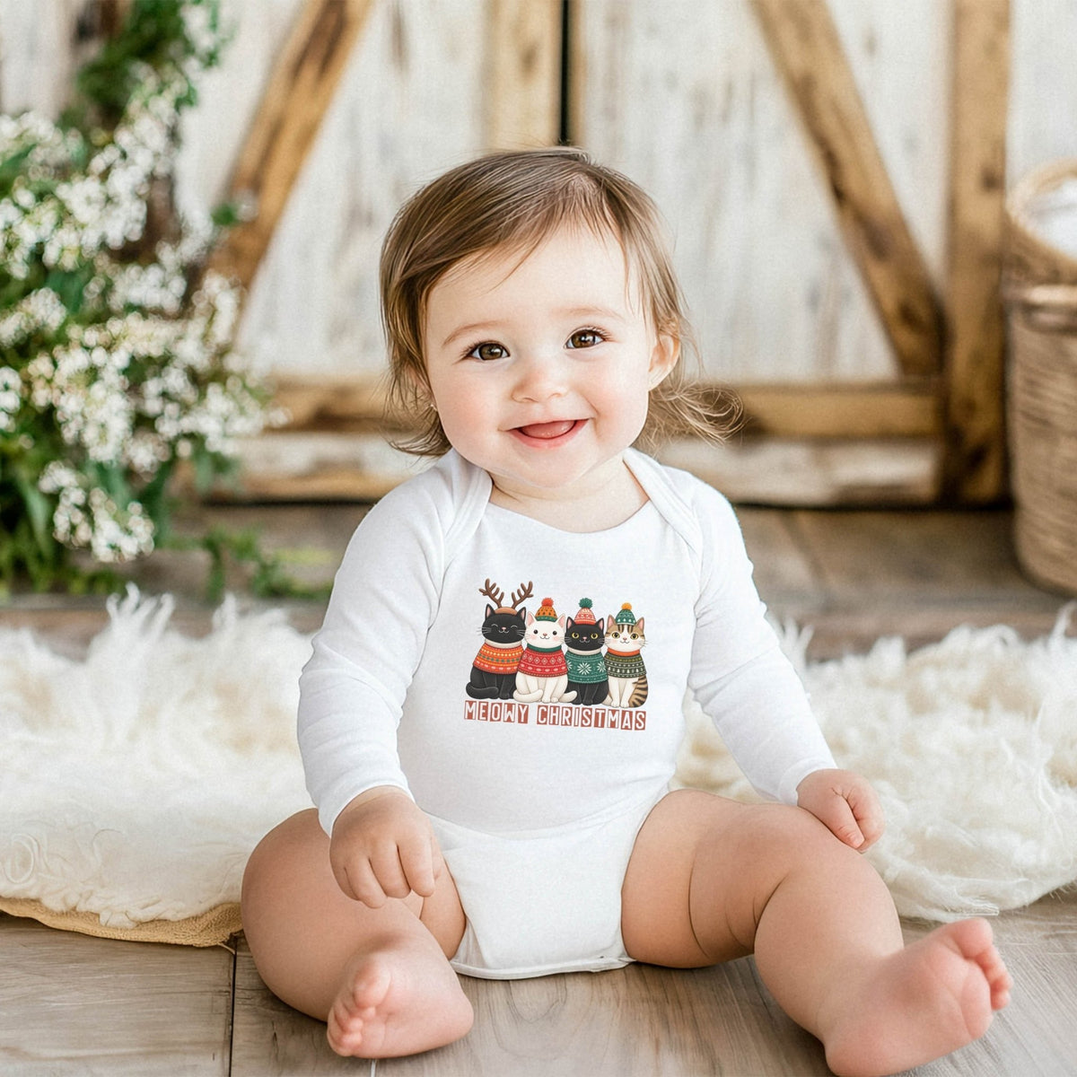 Weihnachtspullover mit Katzen Motiv, Weihnachtsgeschenk für Katzenliebhaber - Mamas & Minis