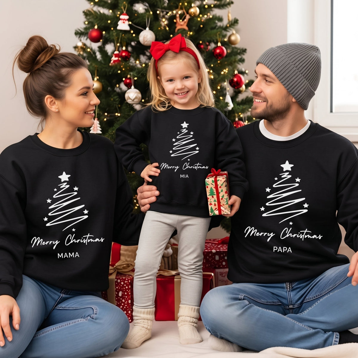 Weihnachtspullover Personalisiert im Partnerlook - Mamas & Minis
